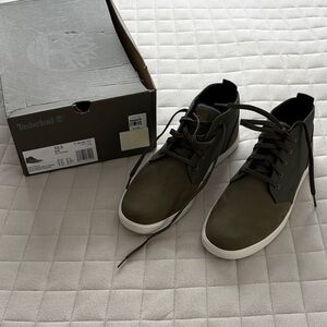 Timberland Men’s Groveton LTT Chukka Boots/Sneakers - dark green nubuck - 10.5